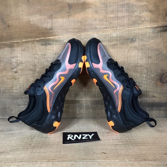NEW Nike Renew Lucent Black Total Orange - Picture 7 of 10